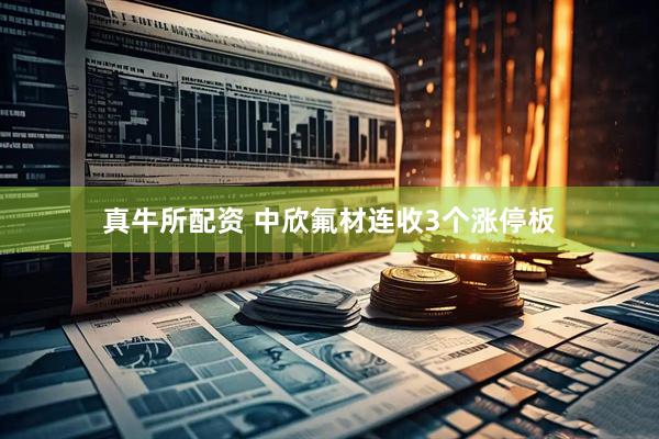 真牛所配资 中欣氟材连收3个涨停板